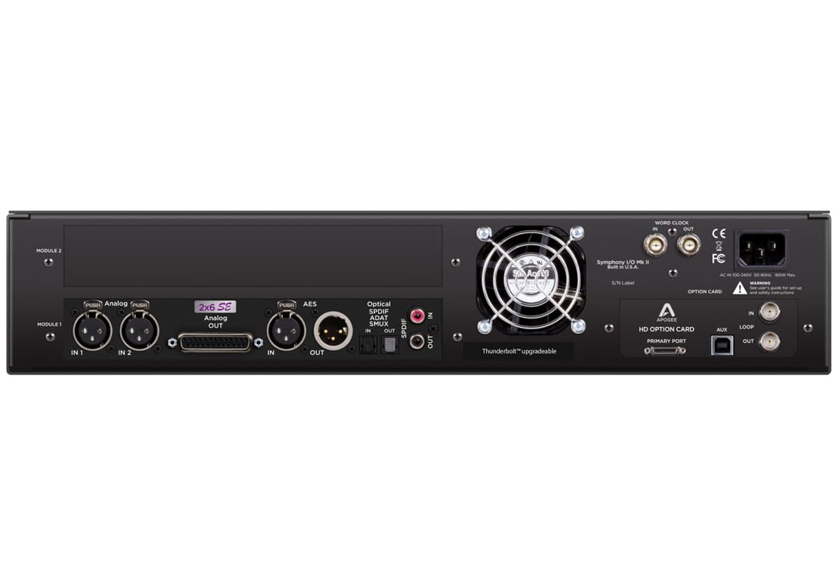 Apogee Symphony I/O Mk II 2X6 SE Pro Tools HD