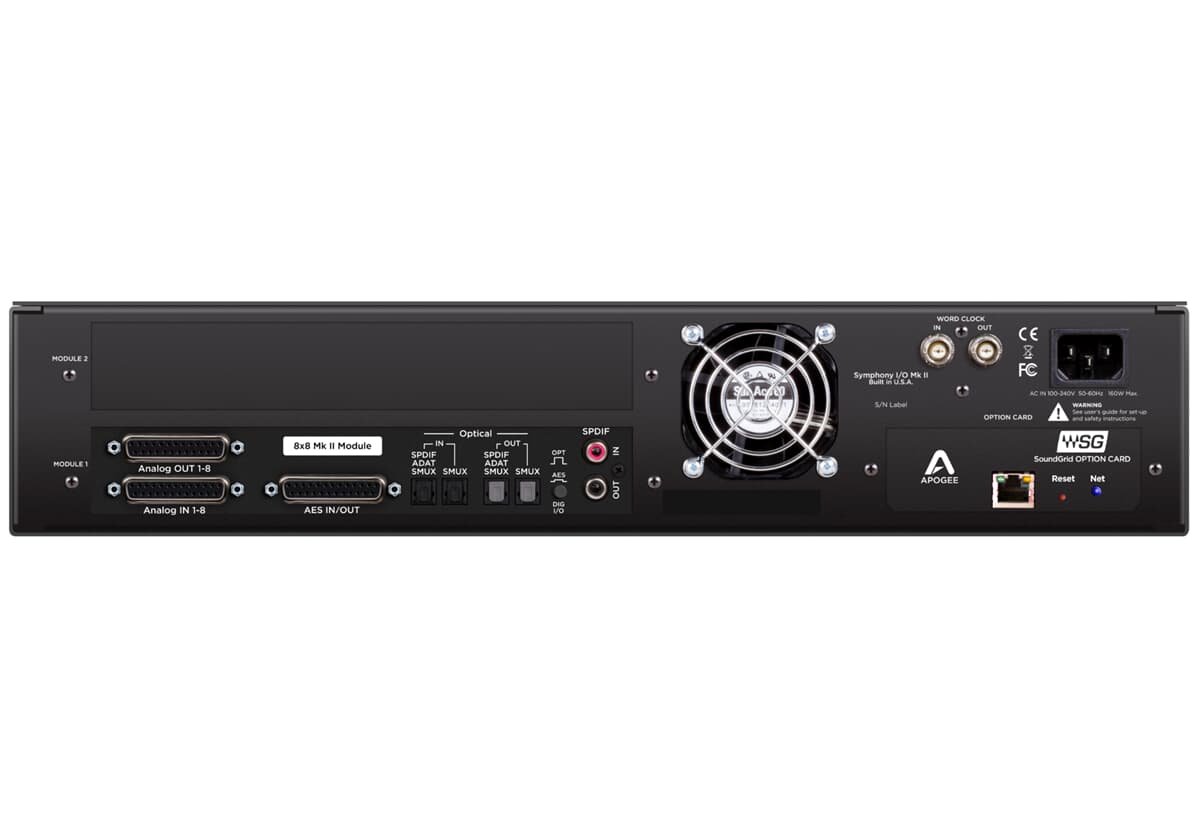 Apogee Symphony I/O Mk II 8X8 SoundGrid