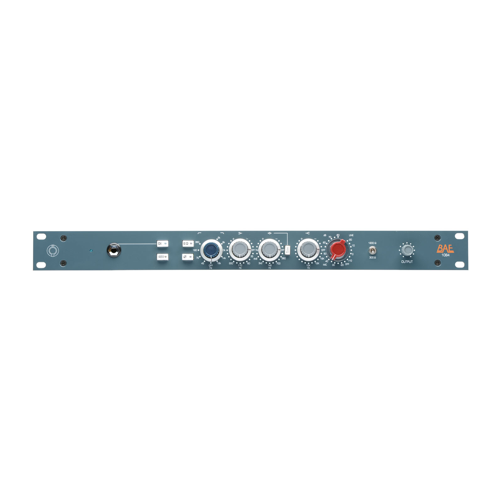 BAE Audio 1084 19" 1RU rack w/power supply (B-Ware)